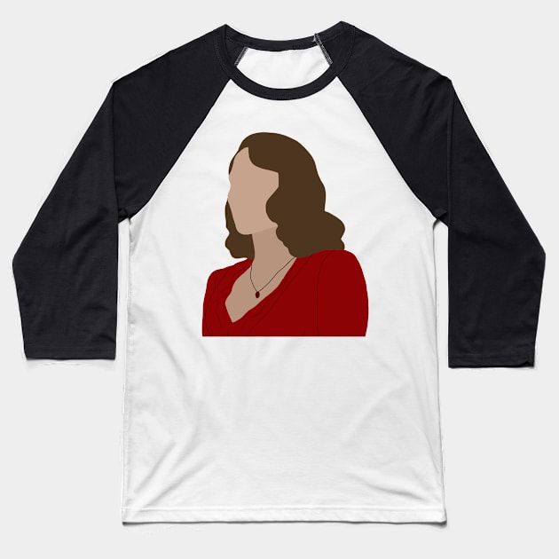 Peggy Baseball T-Shirt by CalliesArt